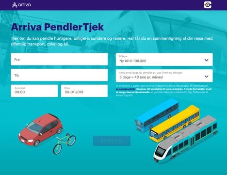 Arriva lancerer PendlerTjek Arriva lancerer PendlerTjek