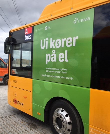 Få en grøn og gratis prøvetur med elbussen i Roskilde