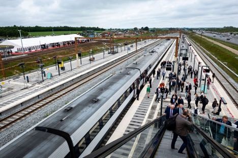 Højhastighedsbanen mellem København og Ringsted er åbnet