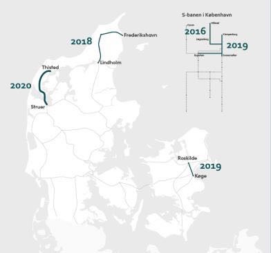 Thybanen er tredie åbne ERTMS-strækning Thybanen er tredie åbne ERTMS-strækning