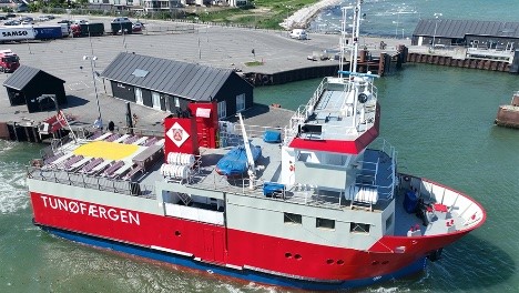 Ø-færge satte passagerrekord