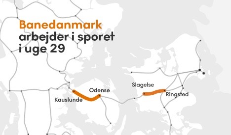Banedanmark har ekstra travlt i sporet i sommerferien Banedanmark har ekstra travlt i sporet i sommerferien